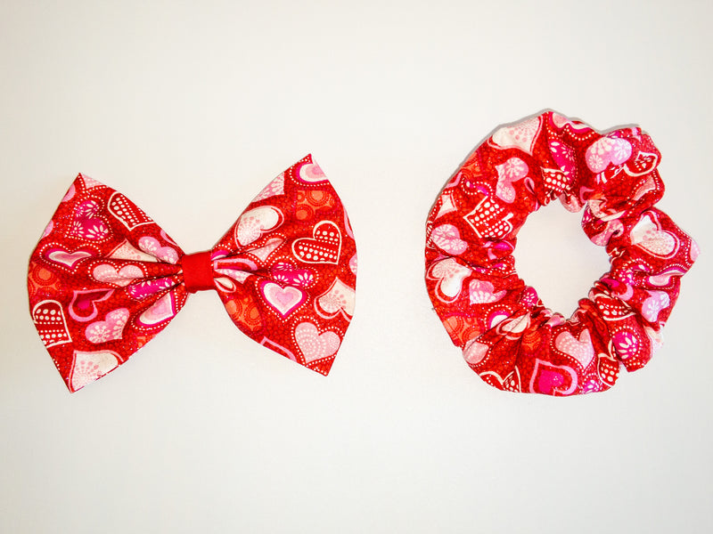 Red Hearts Hair Accessories