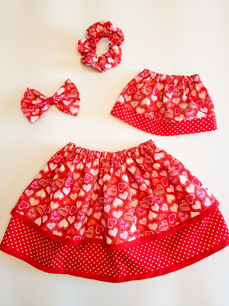 Red Hearts Hair Accessories